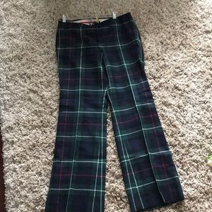 JCrew Christmas Plaid Pants.